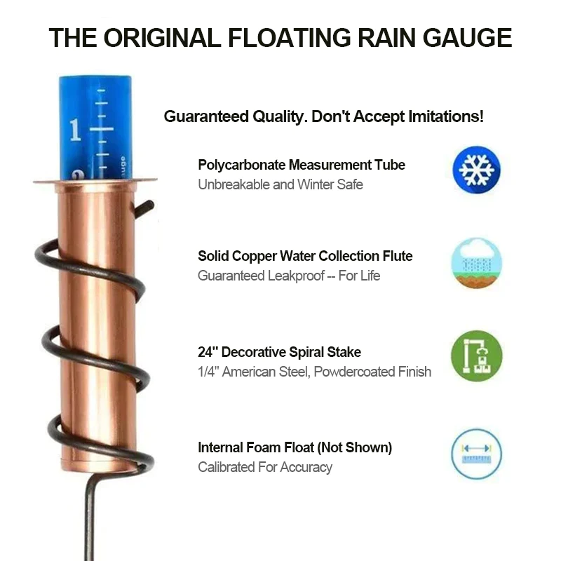 Copper Rain Gauge