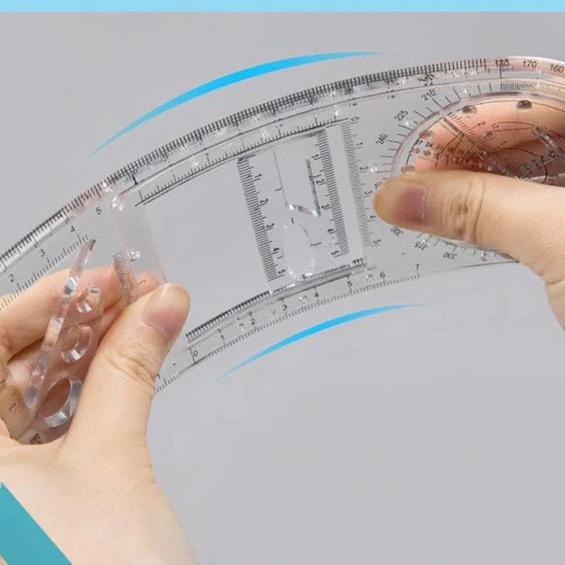 Multifunctional Student Math Ruler