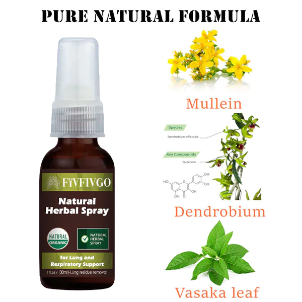 Fivfivgo Natural Herbal Spray for Lung and Respiratory Support