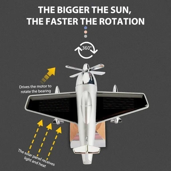 Solar Airplane Car Aromatherapy