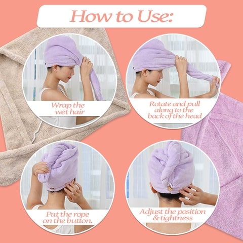 Eco Friendly Super Absorbent Hair Towel Wrap