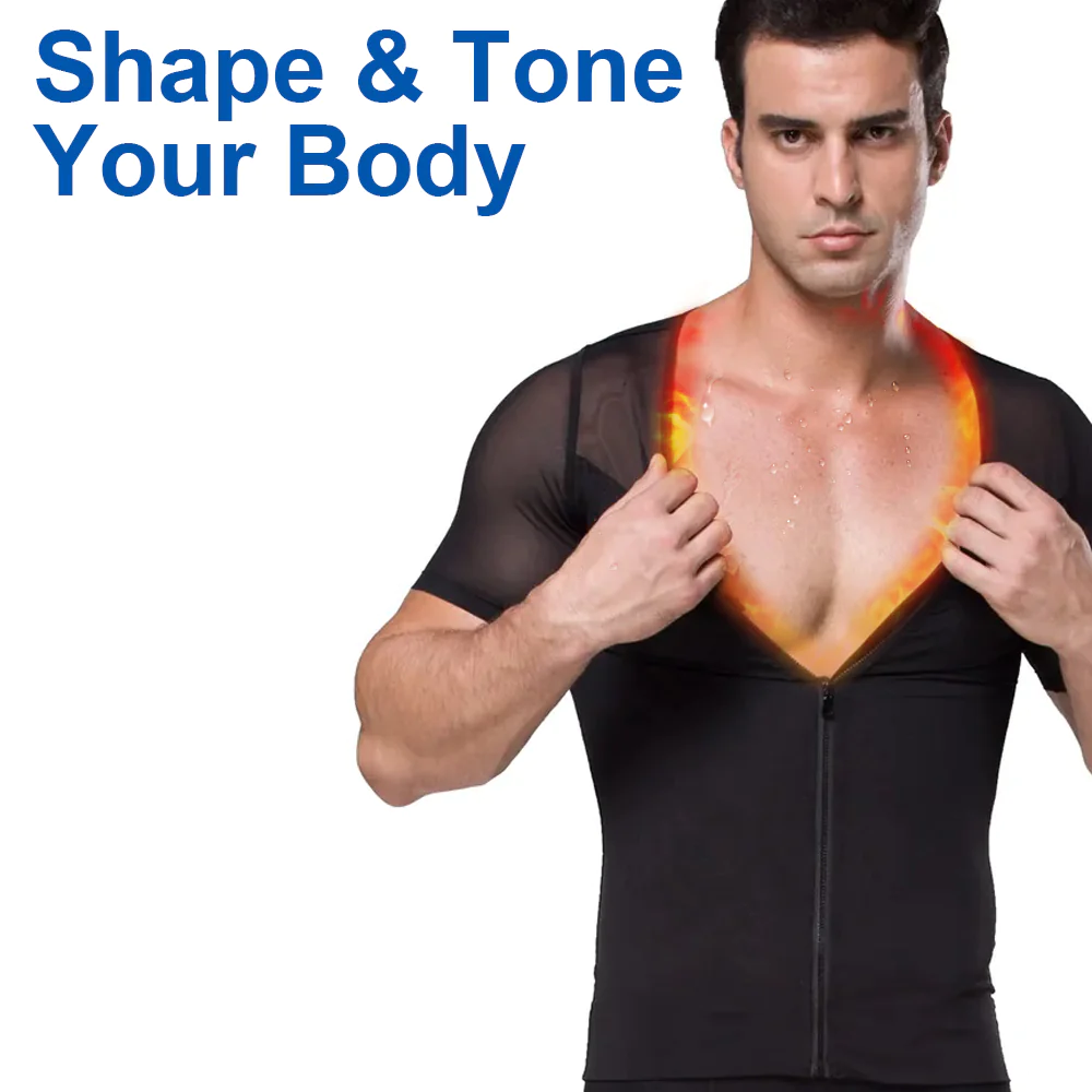 GFOUK Gynecomastia Infrared Compression T-Shirt