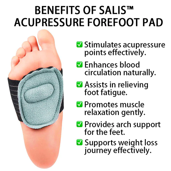 Salis Bubbling Spring Acupoint Magnetic Therapy Massage Weight Loss Forefoot Pad