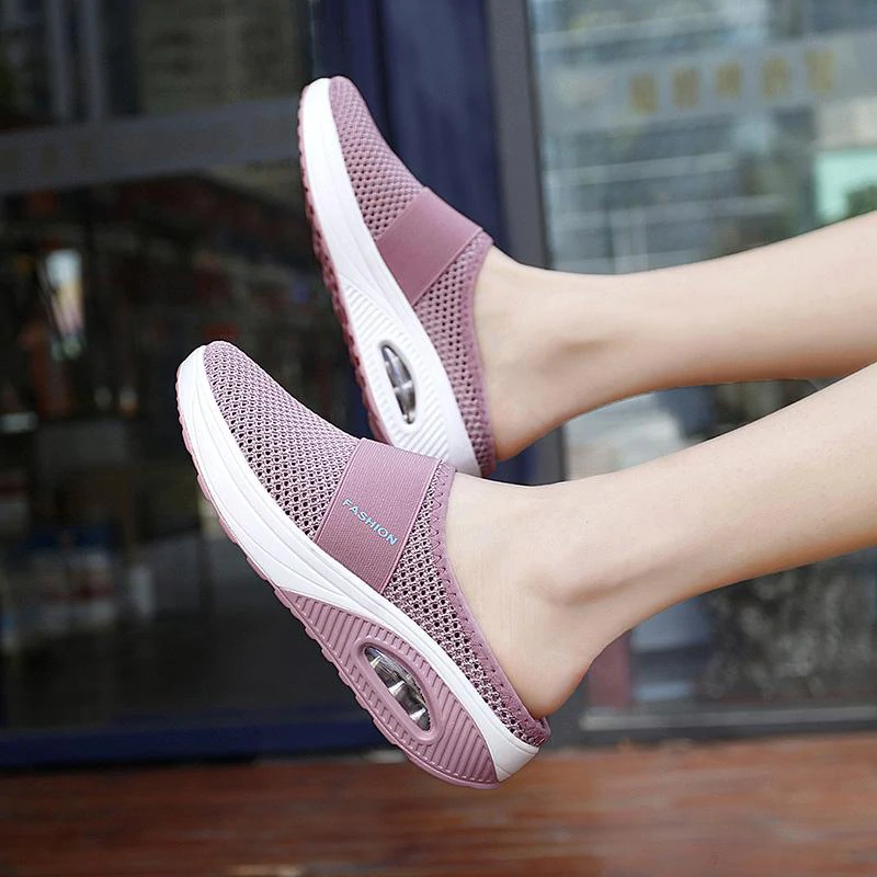 Air Cushion Slip-On Flat Sandals