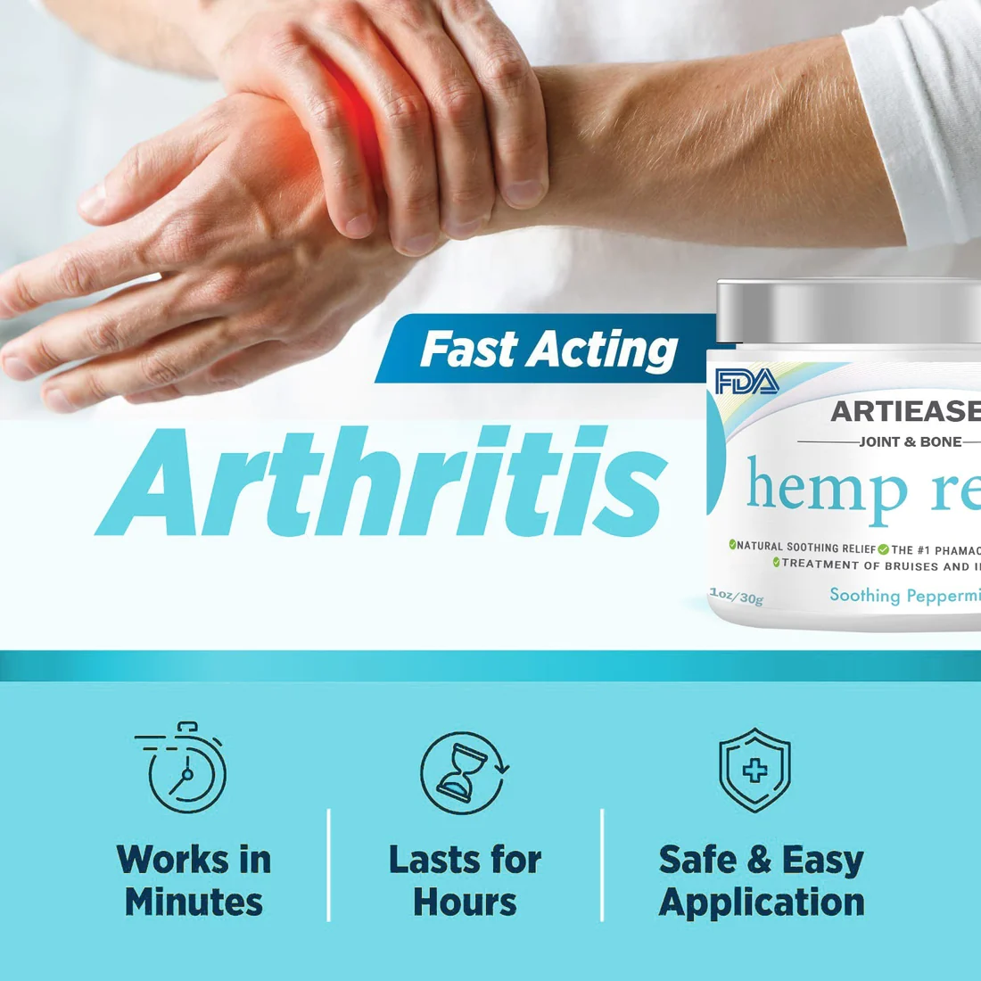 ARTIEASE Hemp Pain Relief Gel