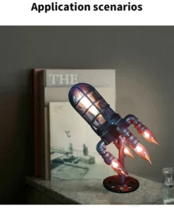 Steampunk Rocket Lamp