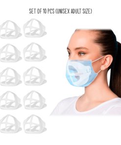 3D Face Mask Bracket Silicone Inner Support Frame For Breath Support (10-Pieces)