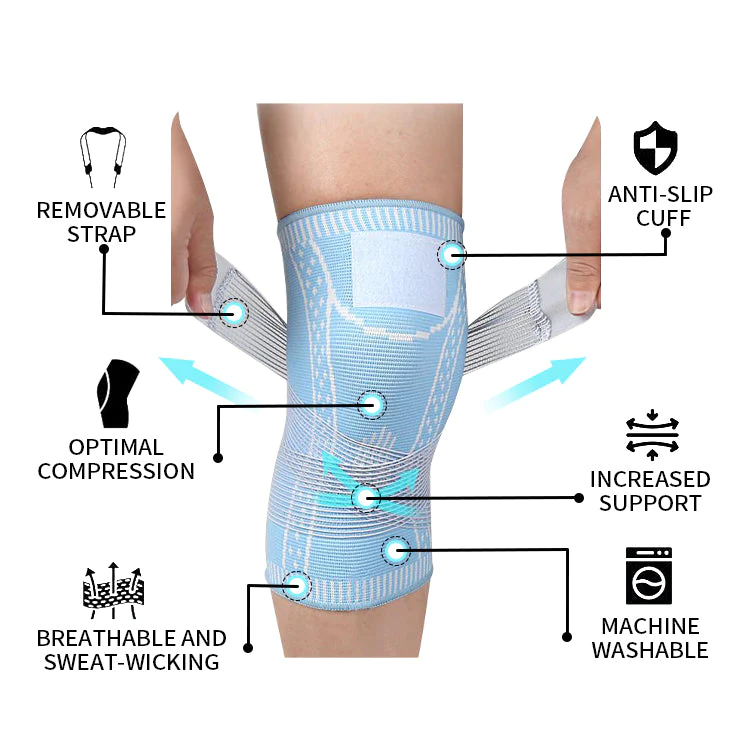 EXPECTSKY Ice slik Tourmaline Breathable and sweat-absorbent Shaping Knee Sleeve