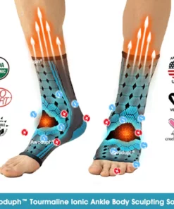 Awoduph Tourmaline Ionic Ankle Body Sculpting Socks