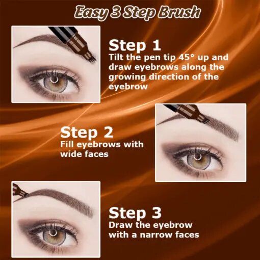 Microblading 4-Tips Eyebrow Pen