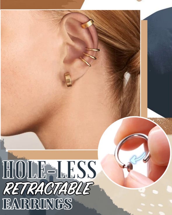 No Piercing Retractable Earrings