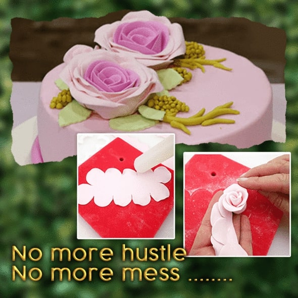 3D Rose Fondant Cutter (set of 3)