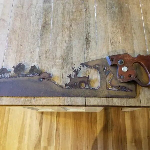 Cut Hand Saw Metal Art