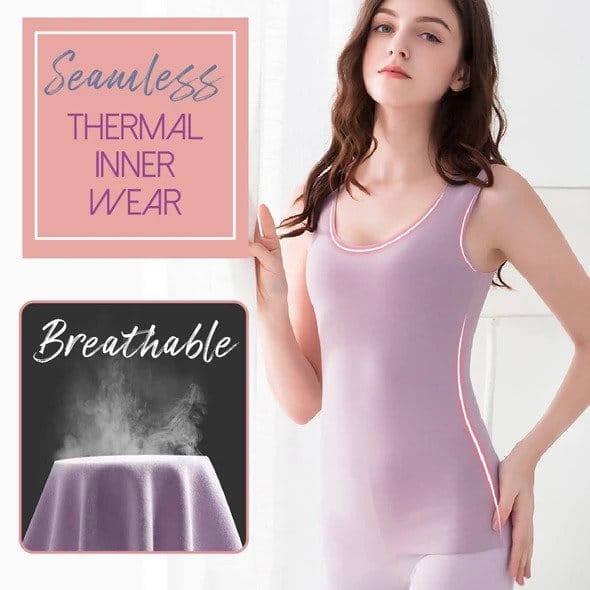 Silk Blend Seamless Thermal Tank Top