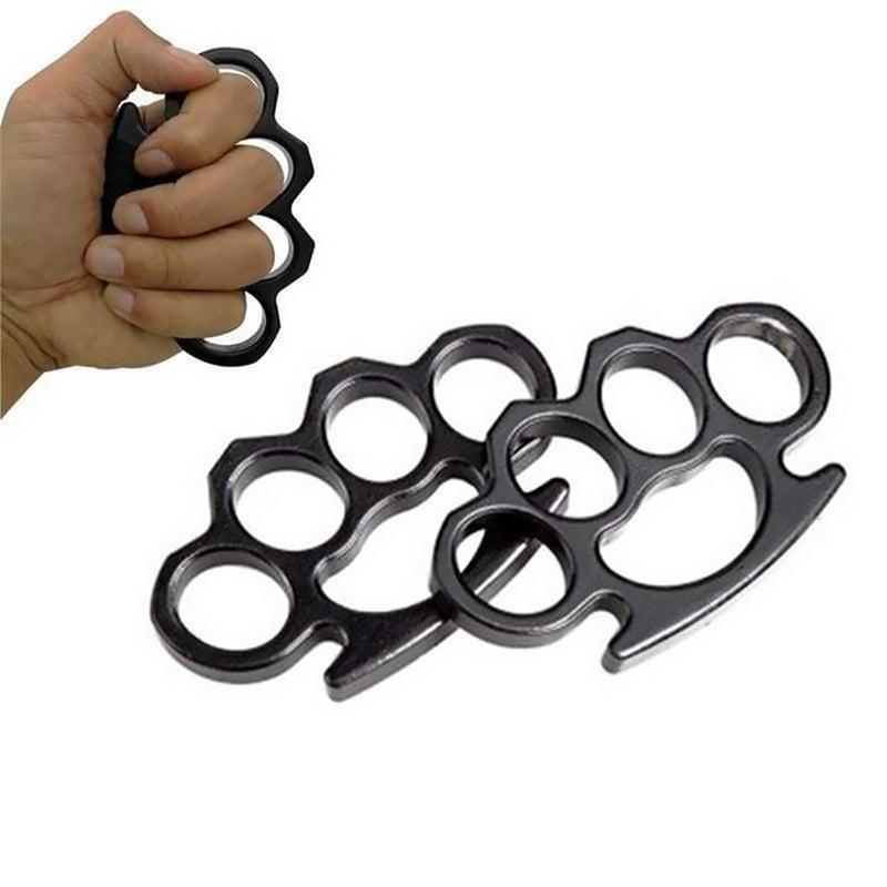 Metal Knuckles Self-defense Finger Fist Buckle Gloves