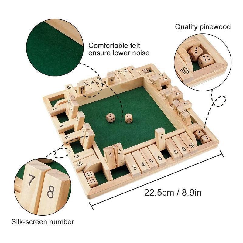 Shut The Box Board Game