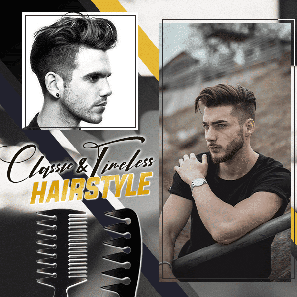 Slicked-Back Professional Styling Comb For Men