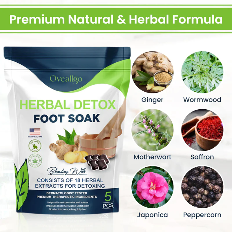 Oveallgo Herbal Detox Foot Soak Beads