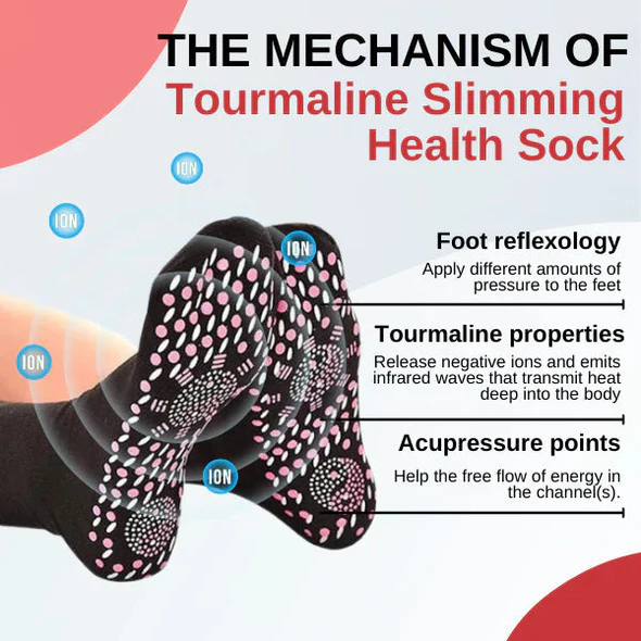 AFIZTM Tourmaline Lymphvity Varicose Veins Treatment Sock