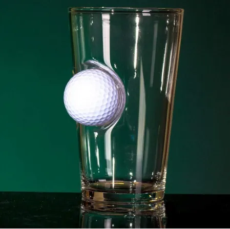 Ball Stuck In Glass Beer Mug