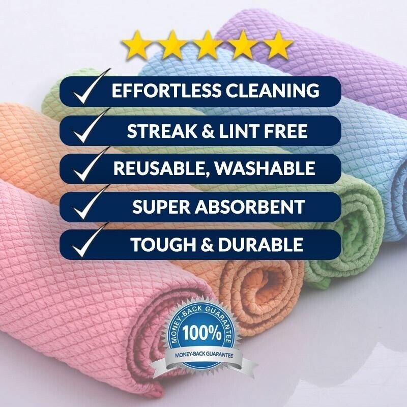 Streak-Free Miracle Cleaning Cloths