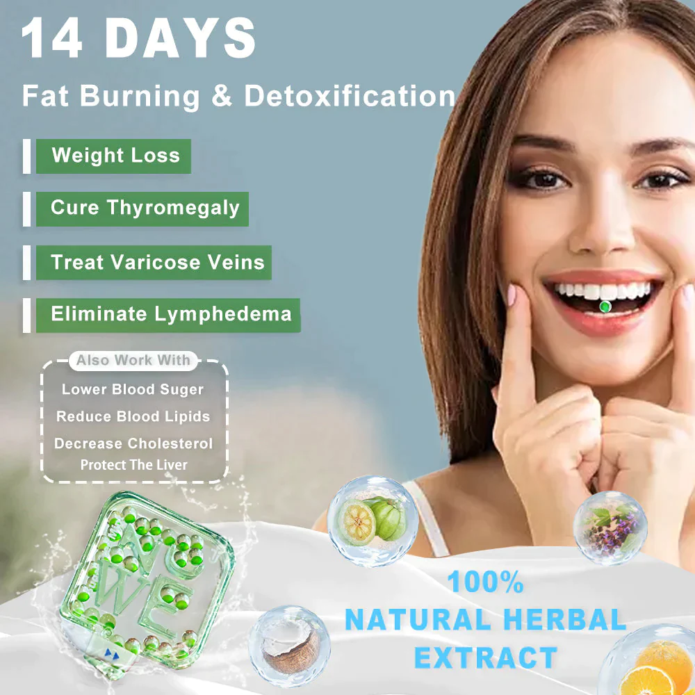 Nuwe2023 Body Detox & Fat Burn Liver and Lung Cleanse Bead Candy