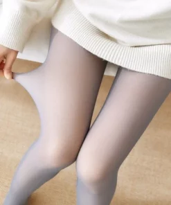 Flawless Legs Fake Translucent Warm Plush Lined Elastic Cozy Tights