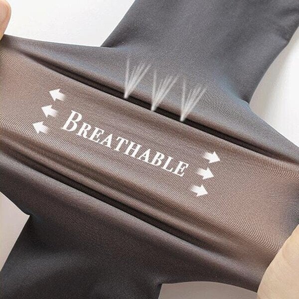 Flawless Legs Fake Translucent Warm Plush Lined Elastic Cozy Tights