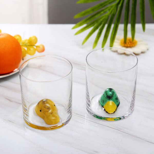 3D Animal Ultra Clear Unique Wine Glass