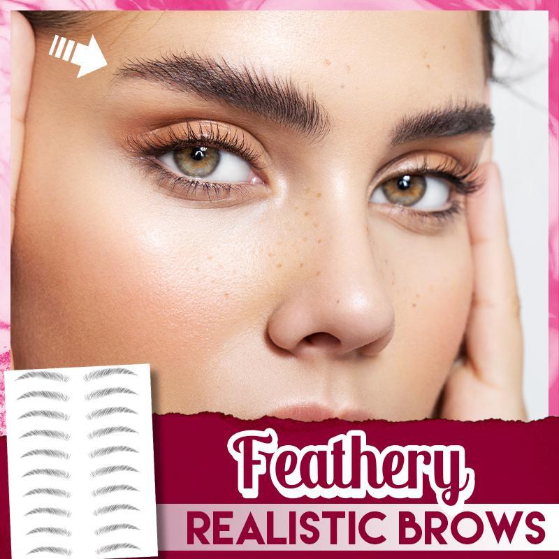 4D Hair-Like Eyebrows Stamp (10 pairs)