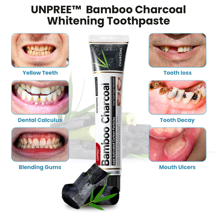 UNPREE Bamboo Charcoal Whitening Toothpaste