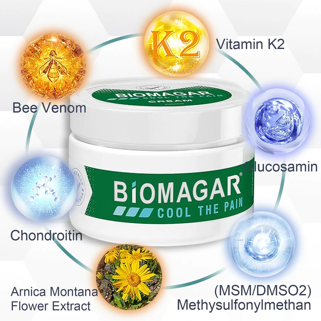 BIOMAGAR Bee Venom Pain and Bone Healing Cream