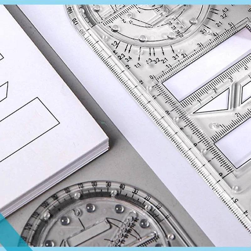 Multifunctional Student Math Ruler