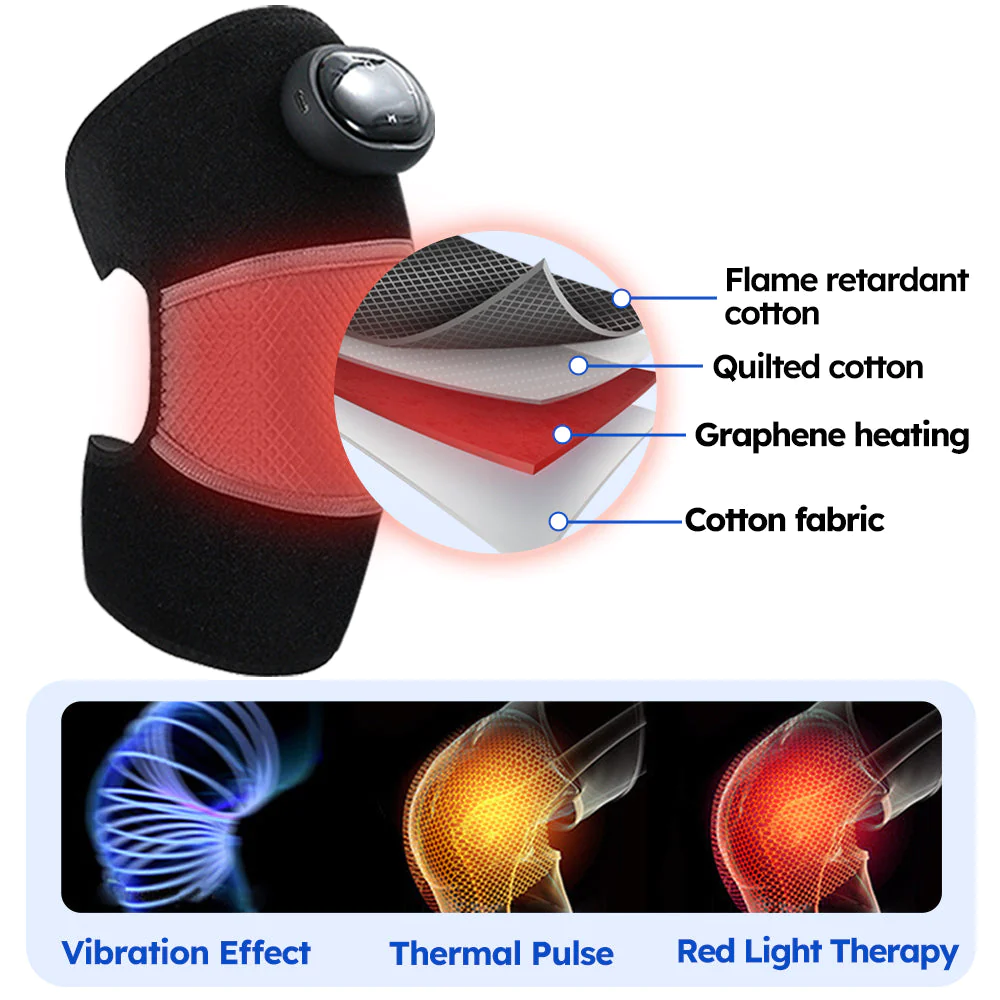 GFOUK Hot Pulse Knee Massager