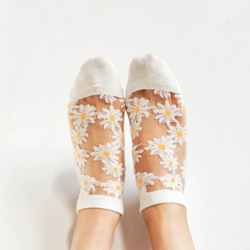 Translucent Daisy Socks