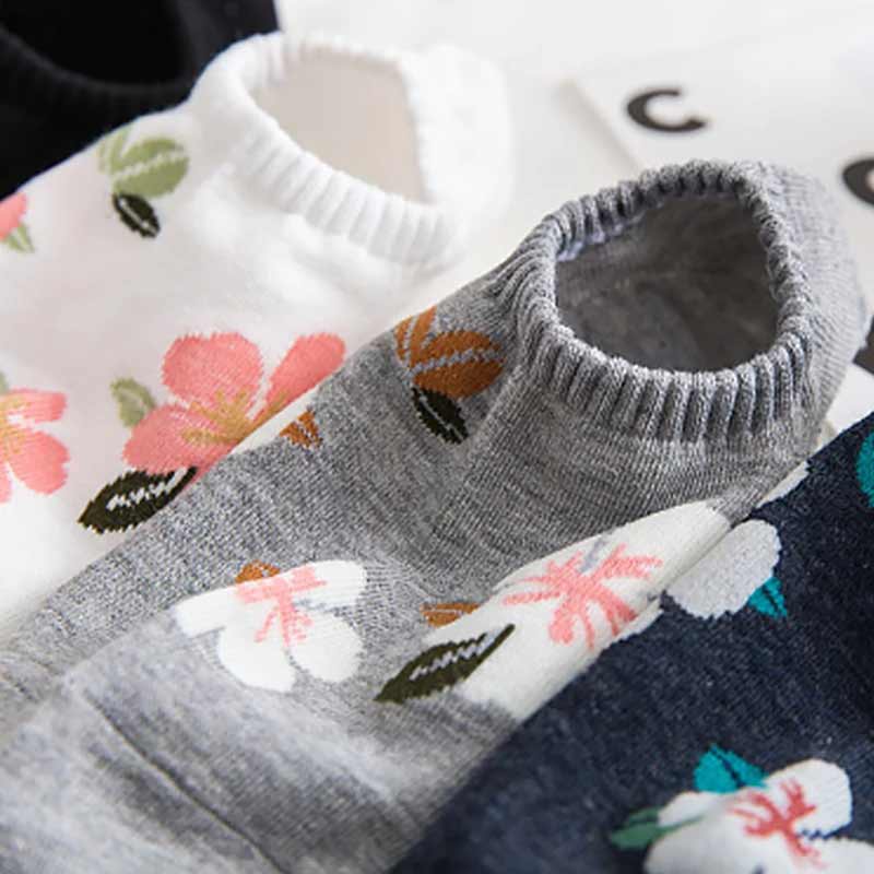 Shallow Mouth Breathable Ladies Socks