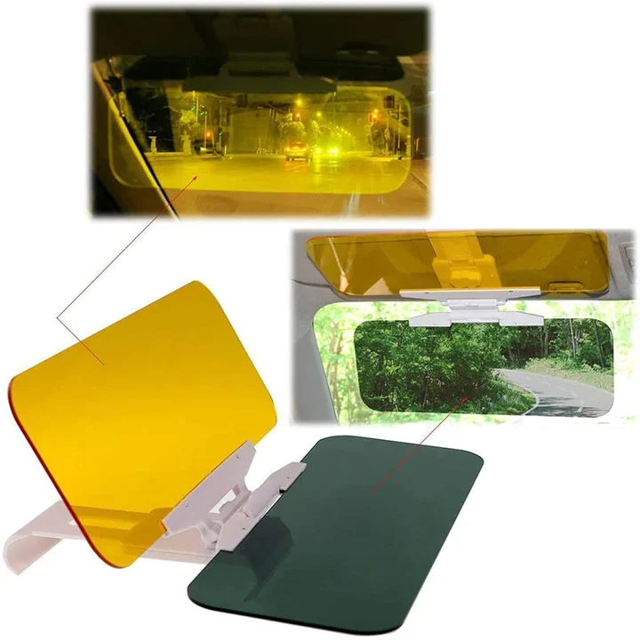 GFOUK Car Sun Visor Anti-Glare Mirror