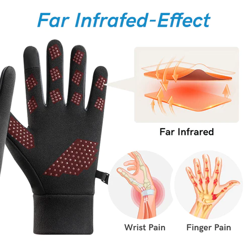 GFOUK Titanium Ionized Far Infrared Therapy Arthritis Gloves