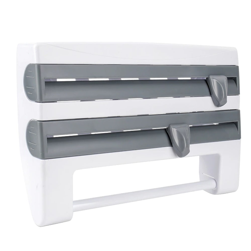 4-in-1 Wall Mount Roll Holder & Rack