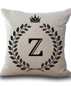 Personalized Alphabet Pillow Cover