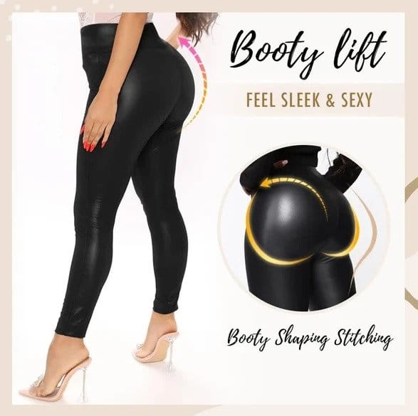 Plus Size Perfect Fit Leather Leggings