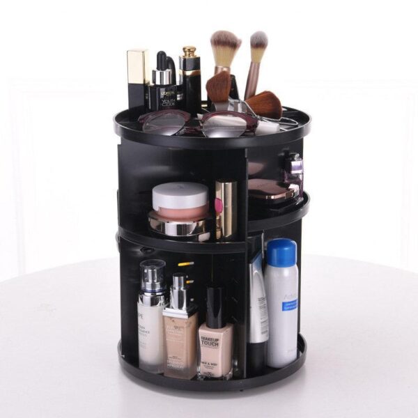 360-Degree Rotating Makeup Organizer