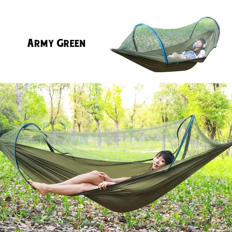 Portable Outdoor Mosquito Parachute Hammock