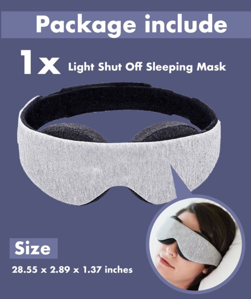 Light Shut Off Sleeping Mask