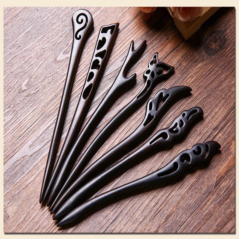 Hand Carved Ebony Clipss