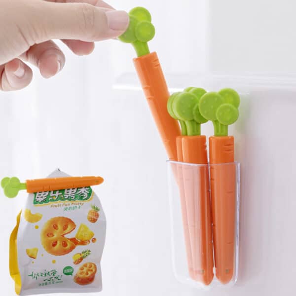 5 Pcs Sealing Carrot Bag Clips