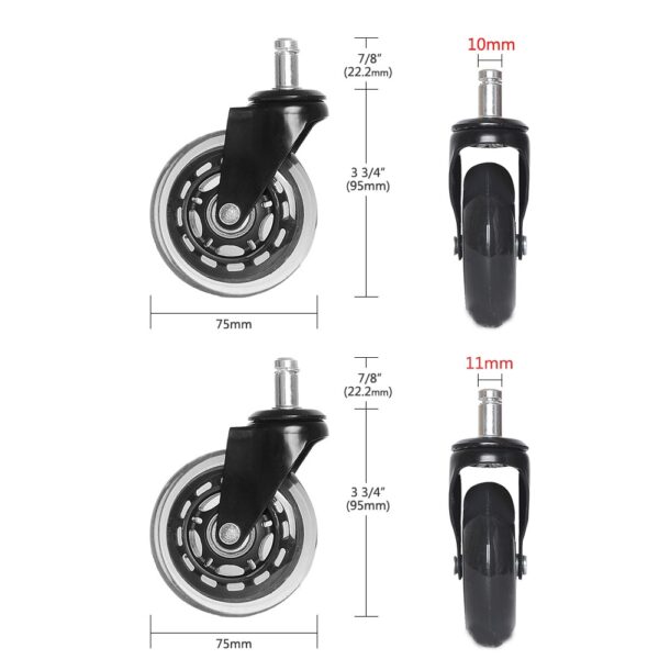 Caster Office Chair Wheels Set