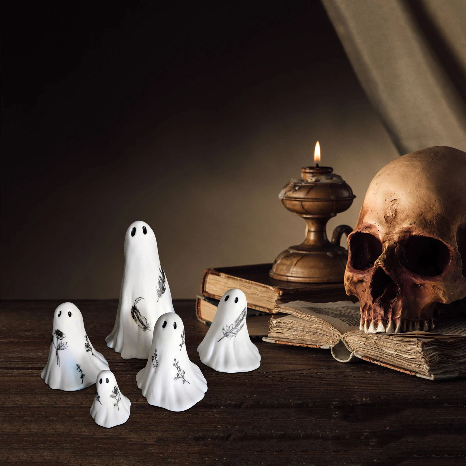 Halloween White Ghost Ornament