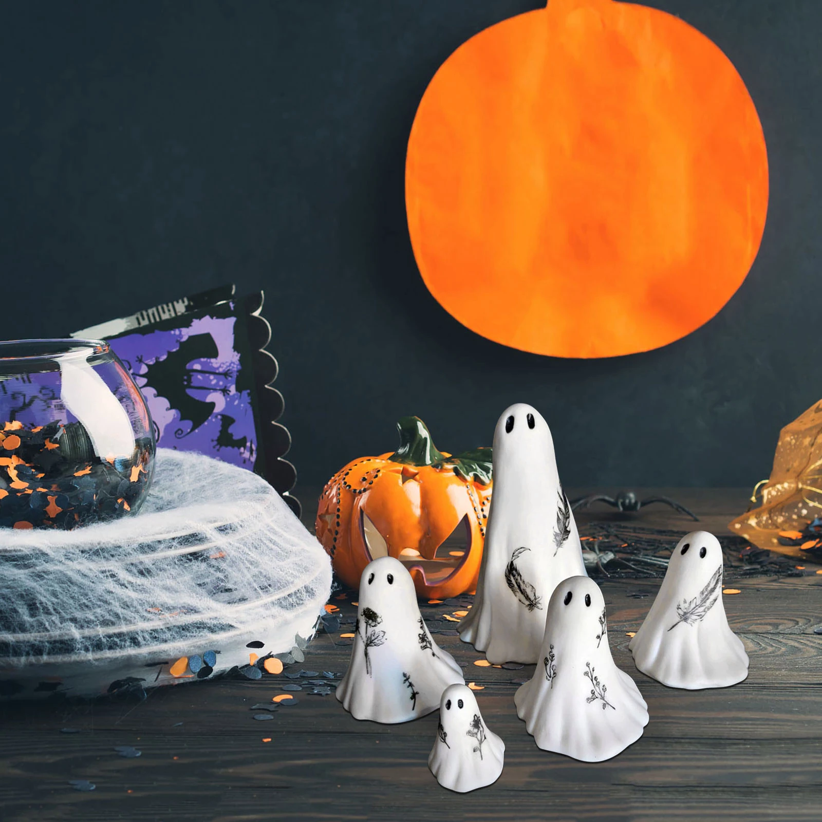 Halloween White Ghost Ornament