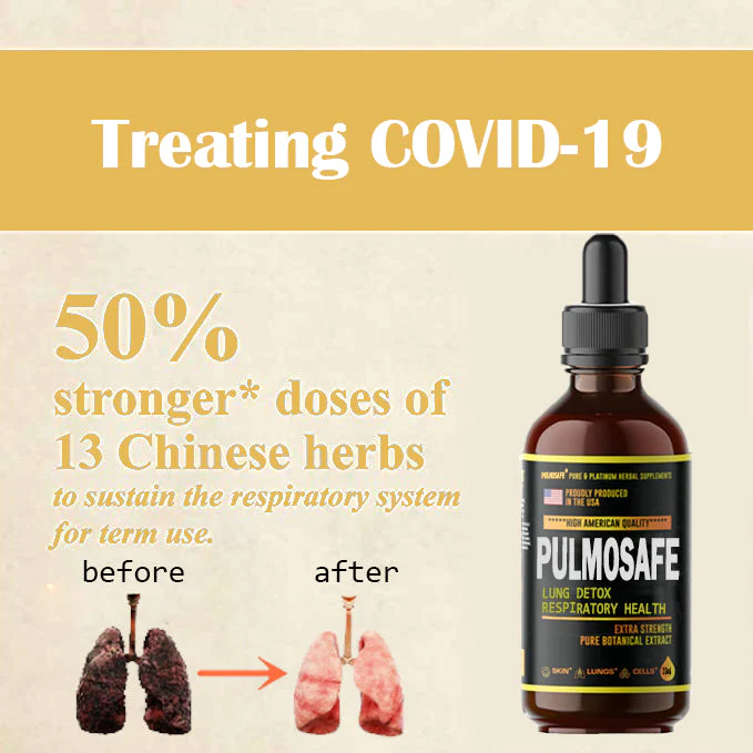 PulmoSafe Natural Lung Cleansing Herbal Drops  Promotes Lung Strength